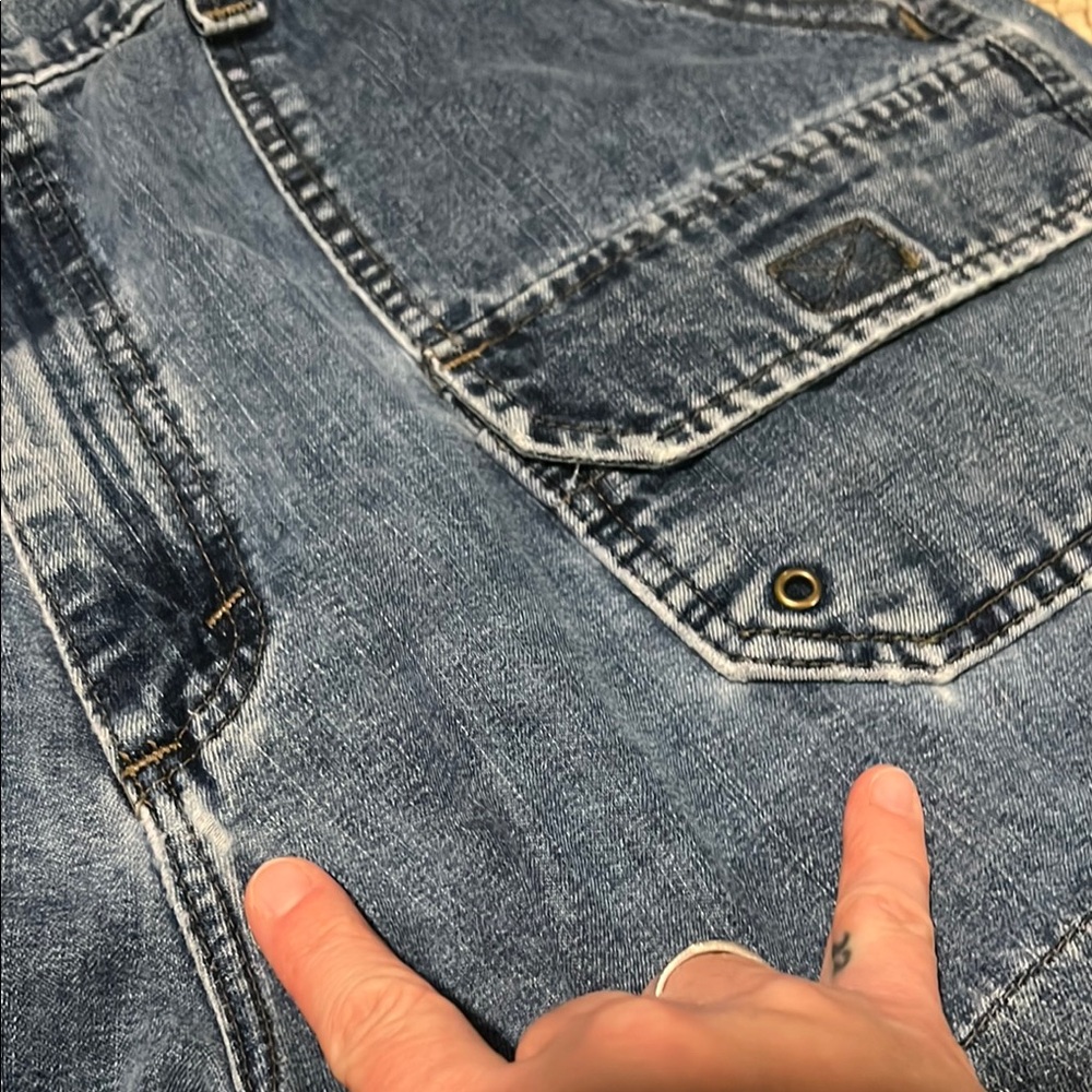 Lee Riveted Denim Women's Cargo Shorts ~ 16 - Picture 3 of 10